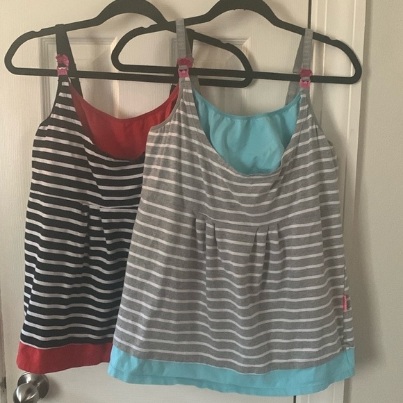 You! Lingerie Set of 2 Nursing Tank Tops Size XL #439 - Picture 1 of 10